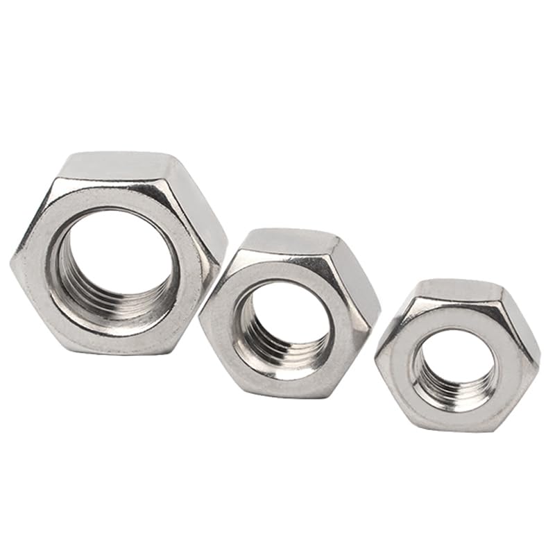 Dado esagonale metrico in ottone bianco/acciaio inossidabile 304/acciaio al carbonio nero/zincato, M1.2 .4M1.6 M2 M3 M5 M6 ~ M36 (acciaio nero, M22 (2 pezzi)
