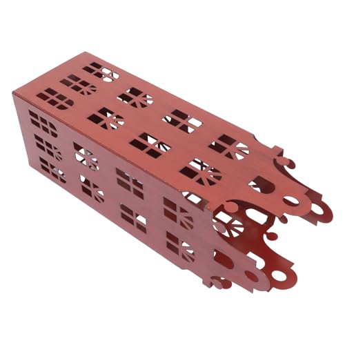 Porte-parapluie métallique rouge robuste pour éviter les sols mouillés