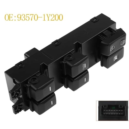 Commande lève-vitre électrique 935701Y200 pour Kia Picanto finition durable ABS