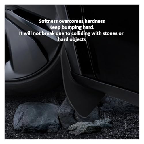 Guardabarros para coche Tesla Model Y 2025 de goma con diseño original 4