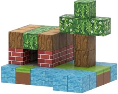 Blocos Magnéticos 48 Peças – Cubos de Montar Educativos 3+ Anos, ...