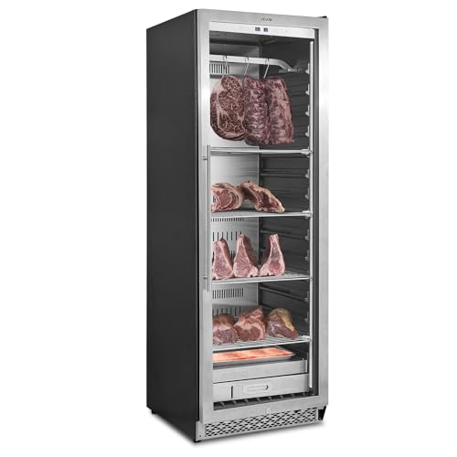 Image of VEVOR ZS-A450N Fridge for Steaks Dry AGER Refrigerator for Meat with Precise Temperature & Humidity Control, Freestanding & Built-in Beef Aging Machine for Home Kitchen Restaurant Hotel