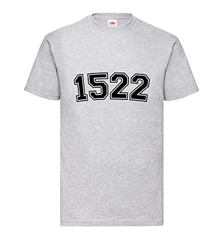 T-shirt gris homme XXXL : t-shirt basique grande taille en coton confortable