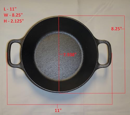 Image of Lodge 8 Inch Pre-Seasoned Cast Iron Skillet - Dual Assist Handles - Use in the Oven, Stove, Grill, or Over a Campfire - Black (Pack of 3)
