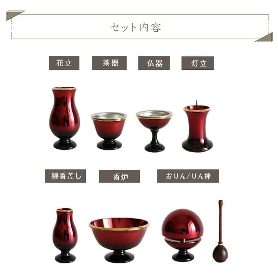 仏具7具足と輪セット 仏具7具足と輪セット