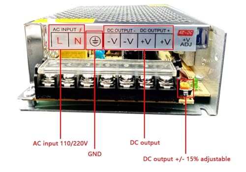 Alimentation de commutation 48V 7A transformateur AC-DC stabilisé SMPS - 5