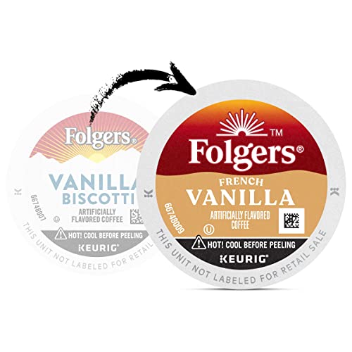 Image of Folgers French Vanilla Flavored Coffee, 12 Keurig K-Cup Pods (Pack of 2)