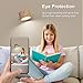 Deyagoo 2PACK LED Wall Sconce - Rechargeable Cordless Wall Light, 3 Colors & 3 Brightness Levels, 360° Magnetic Rotating Head, Bedside Reading Lamp, Easy Install Battery Operated Lamp Wood