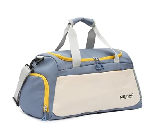 Bolsa Mala de Mão Esportiva viagem academia fitness Impermeável Unissex (Azul)