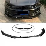 MUTUSAISI Bright Black Front Bumper Lip Splitter Spoiler Compatible with Volkswagen VW USA Passat B7 S/SE/SEL/TDI/Sport/ 2012 2013 2014 2015 Accessories