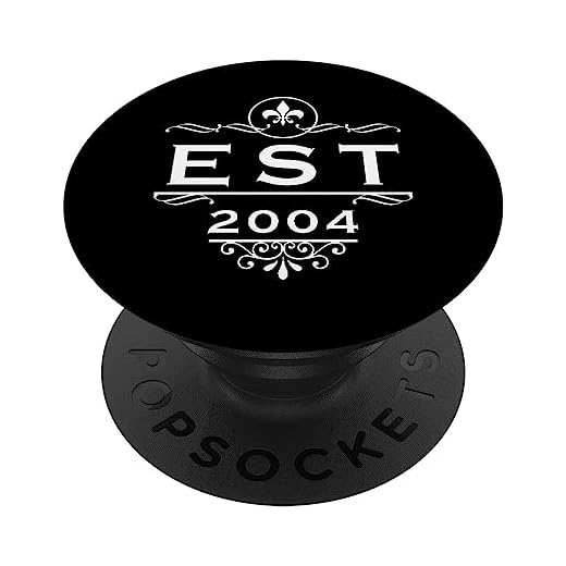 Establecido 2004 EST 2004 Desde 2004 Cumpleaños 2004 PopSockets PopGrip Intercambiable