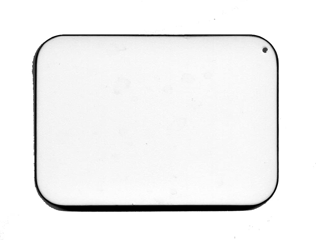 15 Pieces Rectangular Keyring Black Blank Sublimation Thermal Heat Transfer Polymer Coating PVC 2,5 x 2 inches