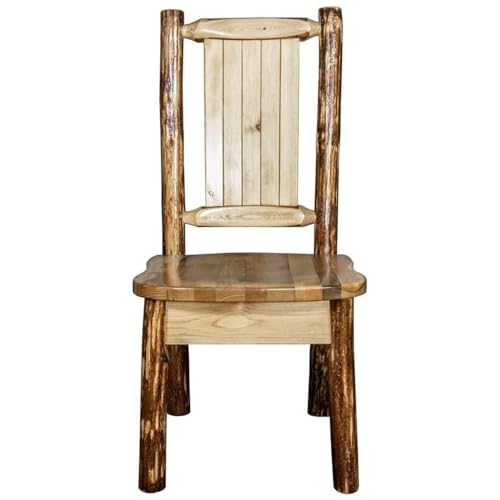 Montana-Wooodworks-Glacier-Country-Collection-Side-Dining-Chair-with-Laser-Engraved-Moose-Design Montana Wooodworks Glacier Country Collection Side Dining Chair with Laser Engraved Moose Design