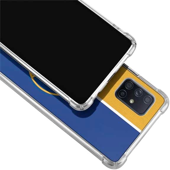Skinit Clear Phone Case Compatible with Galaxy A71 5G - Officially Licensed NBA Golden State Warriors Canvas Design