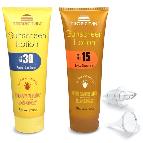 GoPong Sunscreen Flask 2 Pack (16 oz Total) - Hidden Alcohol Travel Flasks - Choose Your Style - 2 Secret Liquor Containers for Beaches, Cruises, and Sports Events