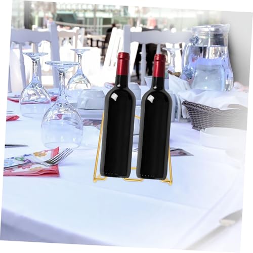 Soporte de metal para botellas de vino de encimera miniatura 6