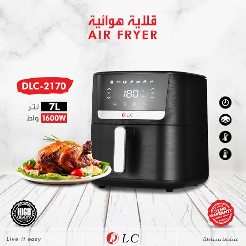DLC-Air-Fryer-7L-for-Oilless-CookingSmart-Touch-Screen-with-8-Presets-Air-Fryer-Oven-for-RoastBakeGrill1600W-DLC-2170
