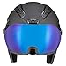 Uvex hlmt 600 Vario Casco de esquí, Adultos Unisex, Black Mat, 57-59...
