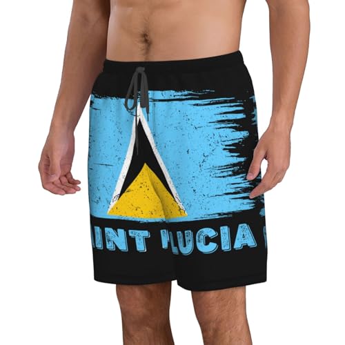 Albania Flag Beach Board Shorts Men's Swim Trunks Drawstring Shorts2