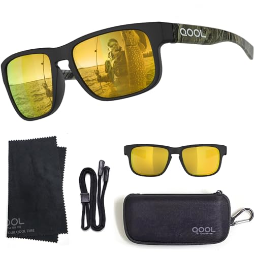 Image of Floating Polarized Fishing Sunglasses Saltwater Resistant Lenses That Coating Won't Peel Rub off