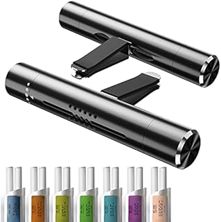 KMSCO Car Air Fresheners Scents Diffuser Vent Clips Perfume Essential Oil sticks Fro Women Men Automotive Fragrance Decoration Accessories(Black)