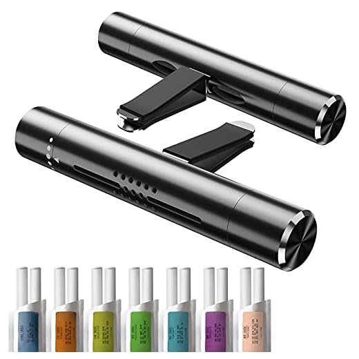 KMSCO Car Air Fresheners Scents Diffuser Vent Clips Perfume Essential Oil sticks Fro Women Men Automotive Fragrance Decoration Accessories(Black)