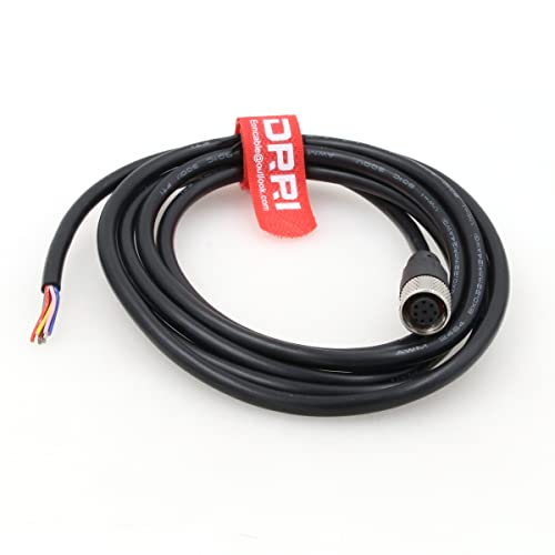 DRRI M12 8-Pins Female Sensor Connector to Fly Lead Waterproof Electrical Shield Cable for Automation Application (M12 8P Female Cable) - Image 2