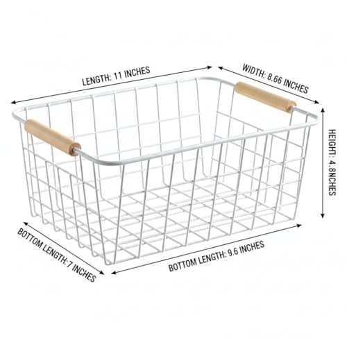 White-Metal-Wire-Food-Storage-Basket-with-Wooden-Handles-for-Organizing-Snack-BasketPantry-Organizers-and-Storage-for-Kitchen-Cabinets-4-Pack-Medium