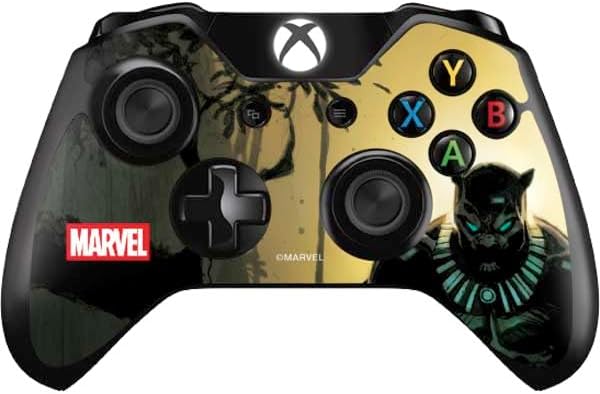 Skinit Decal Gaming Skin Compatible with Xbox One Controller - Officially Licensed Marvel Black Panther Rise of Black Panther Design