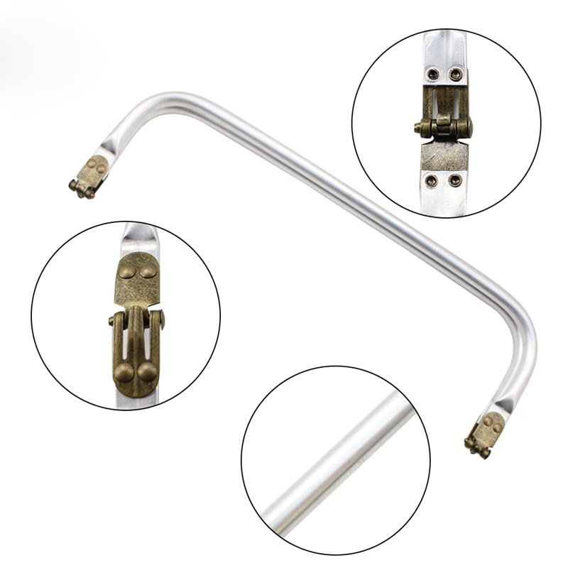 Metalowe zapięcia do torebek, 10 SZTUK 20-30 cm Metalowa Rama Do Torebki Aluminiowa Rurka Uchwyt Akcesoria Do Torebek Części Sprzęgła Zapięcie Kiss Lockv(20cm-10pcs)
