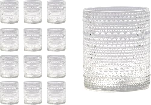 Opiniones de Rombus para comprar hoy. 41 Juego de 12 Vasos de 400 ml (13.5 oz) Jupiter Hobnail de vidrio, color transparente para bebidas, mixologia, casa, hogar, restaurantes, bares.