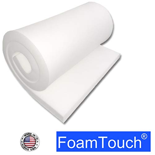 Foamtouch Upholstery Foam Cushion, 2″ H X 30″ W X 72″ L, High Density #TOP2
