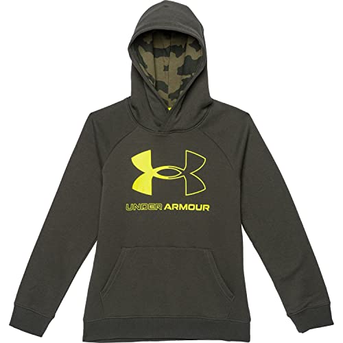 Under Armour Boys' UA Symbol Hoodie, Baroque Green, Medium