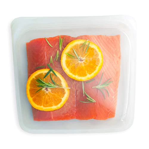 Top Chef Stasher Bags | Reusable Silicone Food Bags for Cooking, Freezing & Storing | 2-Pack (1 M, 1 S)