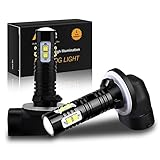 Alla Lighting 881 889 LED Fog Lights Bulbs, High Power 50W CREE Super Bright 6000K Xenon White Lamps Replacement 862 886 894 896 898