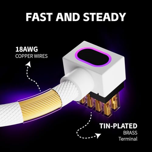 Image of 8PIN GPU Extension Cable, ARGB PC Cable with 5V 3Pin,18AWG 90 Right-Angle Design for Cleaner PC Builds,Male-to-Female Connectors Suitable for Various GPU and Power Supply.30CM(White-GPU-Clip A)