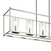 Kichler Linear Chandelier 5Lt, 25.75x41.25x10.00, Black