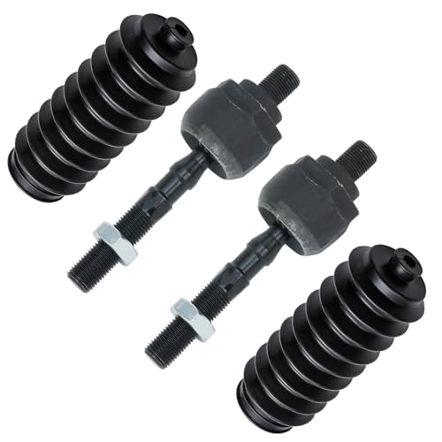 Detroit Axle - Front Tie Rods Kit for 1995-1998 TL, 1996-2004 RL, 1992-2001 Honda Prelude 2 Inner Tie Rod Ends 2 Boots Replacement