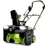 Snow Blower:15A Motor, 20-Inch Electric Snow Blower, Electric Snow Shovel with 25ft Throwing Distance, Dual LED Lights, 3300rpm Snow Thrower DEKOPRO