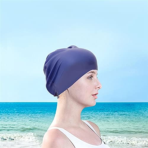 Czepek pływacki unisex silikonowy czepek pływacki wodoodporne czepki pływackie czapka sportowa elastyczna czapka pływacka gumowe akcesoria pływackie dla dorosłych (czerwony)