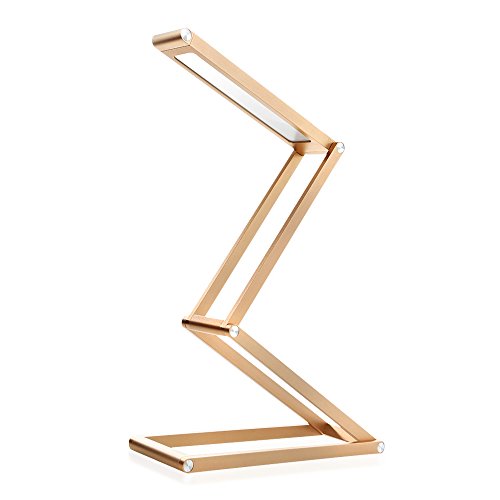 oobest Lampe de Bureau Pliable Portable LED Rechargeable sans fil Touche Contrôle Tactile Lumière de Nuit Eclairage Lecture