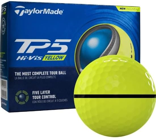 2024 Taylormade TP5 Yellow AlignXL Golf Balls