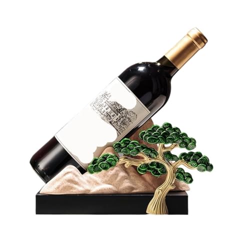 Soporte para Botella de Vino con Diseño de Árbol de Pino miniatura 1
