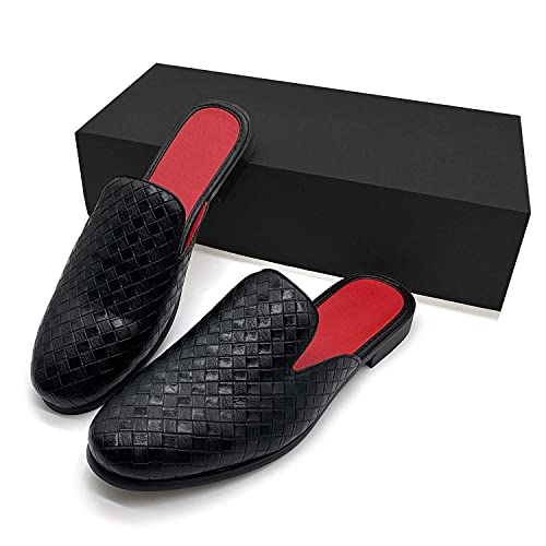 Youxiaoyou Mens Mule Slip Ons Leather Penny Mule Men's Mule Loafers Summer Shoes For Men Backless Size 8.5 #TOP3