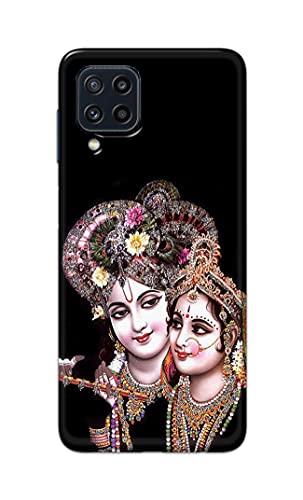 Image of PRINTFIDAA� Printed Hard Back Cover Case for Samsung Galaxy M32 4G | Samsung Galaxy M32 Prime Edition Back Cover (Radha Krishna) -2808