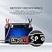 EAFCar Car Battery Charger 4-Amp, 12V Battery Charger Automotive, Trickle Charger for Car Battery - Smart Fully Battery Maintainer with Temperature Compensation and LCD Display