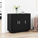 Durabilité durable : le matériau en bois issu d'une source FSC contrôlée, les bords résistants aux chocs et les poignées métalliques font de ce meuble une armoire de buffet résistante pour des années de dîners et de chaos quotidiens.