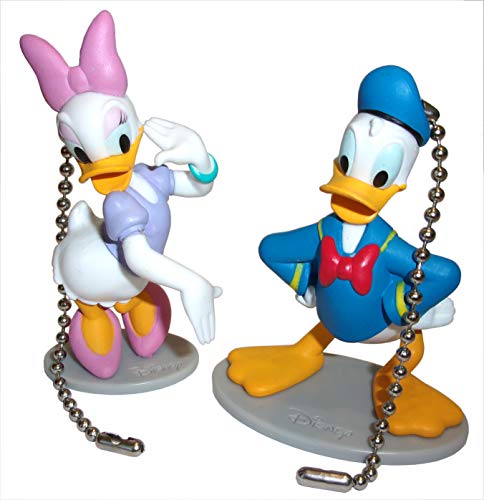 Image of Mickey Mouse Clubhouse Ceiling Fan Pull Set by Wooden Androyd Studio (Donald Daisy Pair)