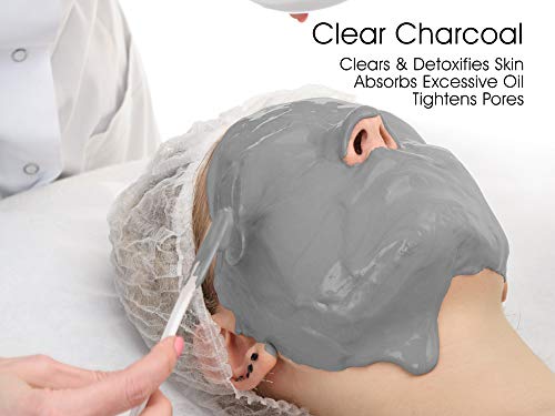 Premium Modeling Peel-Off Mask"Rubber Mask" Spa Set- 3 Treatments (Gold Collagen, Glow Vita C, Clear Charcoal) + Bowl And Spatula, Made In Korea (3 Pack, Spa Set) (3 Pack) #TOP2