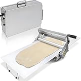 ✔✔✔[REGOLAZIONE DELLO SPESSORE PRECISA E DIVERSA] Diversi modelli di questa sfogliatrice manuale in acciaio inossidabile offrono diverse impostazioni di regolazione, come 0-17,5 mm (11 o 10 livelli) e 0-27 mm (55 livelli), soddisfacendo con precisione i requisiti di spessore di vari alimenti, come prodotti da forno, pizza e pasta fondente.